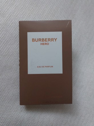 Продам новую мужскую парфюмированную воду Burberry Hero (пробник 1,5 мл). Причин. . фото 2
