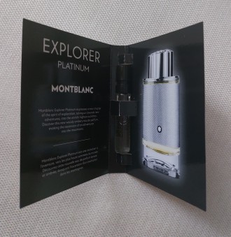 Продам новую мужскую парфюмированную воду Montblanc Explorer Platinum  (пробник . . фото 4