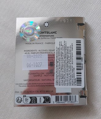 Продам новую мужскую парфюмированную воду Montblanc Explorer Platinum  (пробник . . фото 6