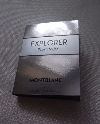 Продам новую мужскую парфюмированную воду Montblanc Explorer Platinum  (пробник . . фото 5