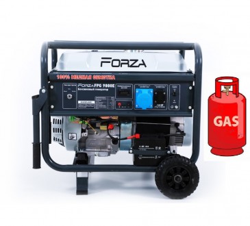 ГАЗ/Бензиновый генератор Forza FPG 9800Е 7.0/7.5 кВт 220В – надежный и мощный ис. . фото 2