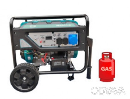 Газ/бензиновий генератор INVO H6250D-G - це потужне джерело енергії, ідеальне дл. . фото 1