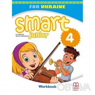 НУШ Робочий зошит Лінгвіст SMART JUNIOR FOR UKRAINE WORKBOOK+ CD-ROM 4 клас Мітч. . фото 1