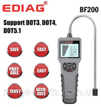 
	
	EDIAG BF200 - професійний тестер гальмівної рідини, який працює з DOT3, DOT4. . фото 2