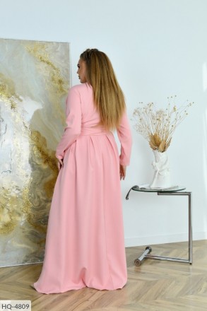 Платье HQ-4806
Материал: костюм (barbie)
Запах с поясом
Замеры изделия в каждом . . фото 4
