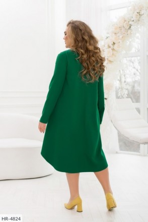 Платье HR-4830
цвет-мокко, черный, зеленый, электрик, голубой, фиолетовый, черны. . фото 4