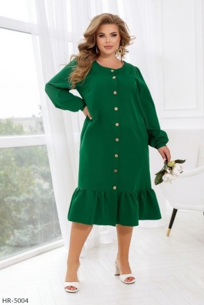 Платье HR-5015
цвет-электрик, зеленый, бордо, серый, черный, мокко
Материал: кос. . фото 11