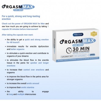 Orgasm Max for Men - это добавка, которая помогает вам достичь быстрой, сильной . . фото 3