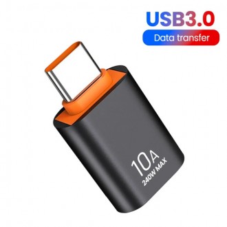 OTG переходник питания до 10 Ампер USB 3.0 - Type C, Protech AC053 – позволит пр. . фото 2