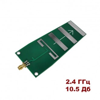 Антенна Yagi миниатюрная 2,4 ГГц 10,5 Дб WavLink PCB-SMA-K для RF радиосканеров . . фото 2