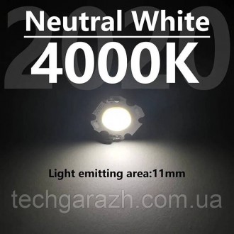 Светодиодный модуль COB LED 2B5C 5W 4000K Натуральный нейтральный белый (2011: 2. . фото 3