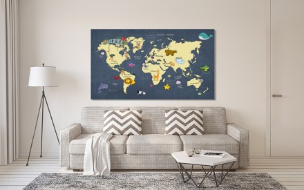 Характеристики
	
	
	Категорії
	
	Мапа світу 
	
	
	
	Кол-во частин
	1
	
	
	Краска. . фото 3
