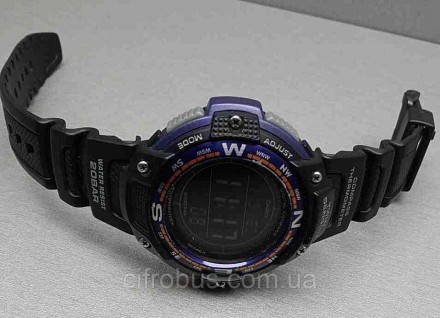 Кварцовий наручний годинник, чоловічий, цифровий, корпус: алюміній + пластик, бр. . фото 5