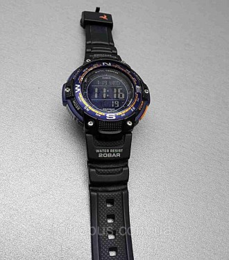 Кварцевые наручные часы, мужские, цифровые, корпус: алюминий + пластик, браслет:. . фото 2