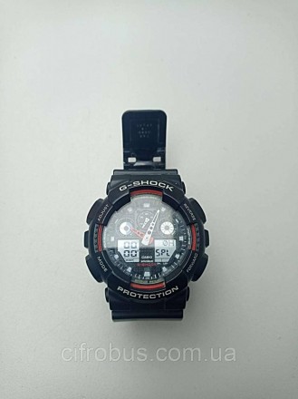 Цей кварцовий годинник із популярної лінійки G-Shock має чорний протиударний кор. . фото 4