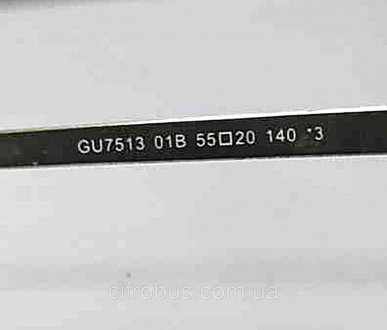 Жіночі окуляри GUESS GU7513 01B 55 із золотистими завушниками форма котяче око
В. . фото 2
