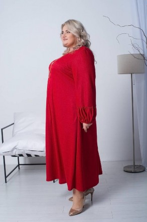 Нарядное свободное платье Александрина силуэт трапеция большого размера Супер Ба. . фото 3