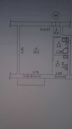 продаж квартири в Історичному місці Лаврська 1 кімнатна кварта, 28,6 загальна 
7. . фото 11