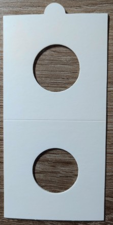 Холдери на клейовій основі для монет 22,5 мм (білі). Ціна вказана за 1 шт.. . фото 3