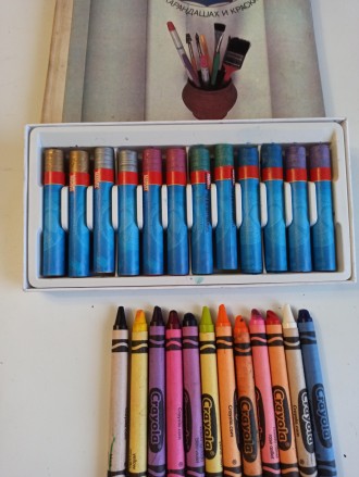 1. Восковые карандаши Crayola Crayons/ США - 12 шт, состоят из натурального воск. . фото 2