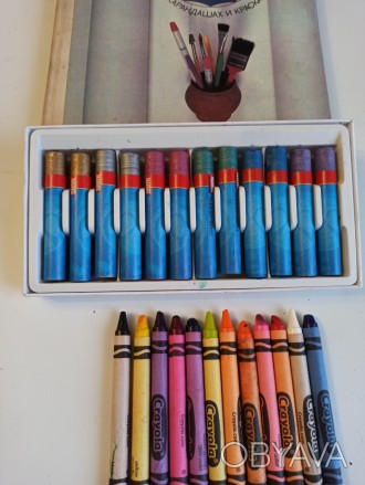 1. Восковые карандаши Crayola Crayons/ США - 12 шт, состоят из натурального воск. . фото 1