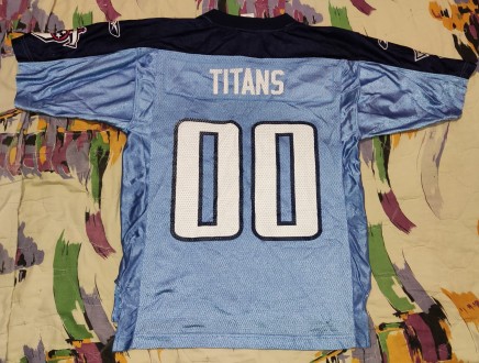 Футболкa, jersey Reebok NFL Tennessi Titans, размер-S, длина спереди -64см, сзад. . фото 7