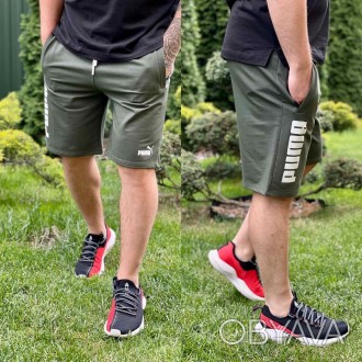 Мужские летние спортивные шорты в стиле Puma, качественные повседневные шорты Пу. . фото 1