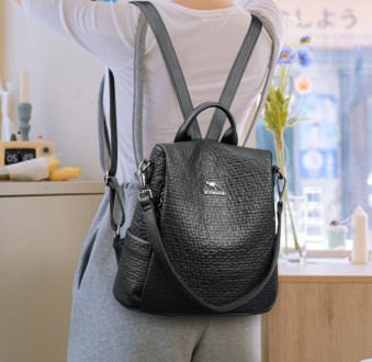 Женский рюкзак сумка Кенгуру 2 в 1 мягкий, маленький рюкзачок сумочка
Характерис. . фото 6