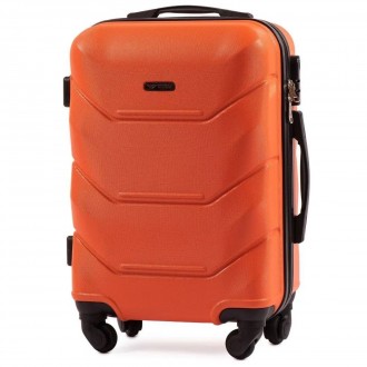 Большой вместительный дорожный чемодан из пластика Wings 147 цвет оранжевый
Комф. . фото 3