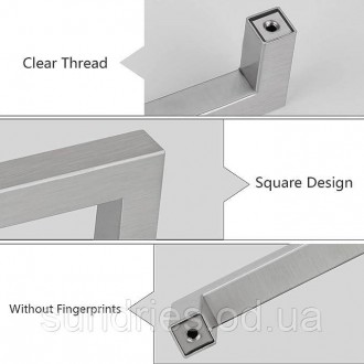 Ручки меблеві, з неіржавкої сталі, Ручки для ящиків, ручки для шафи,
LONTAN для . . фото 5
