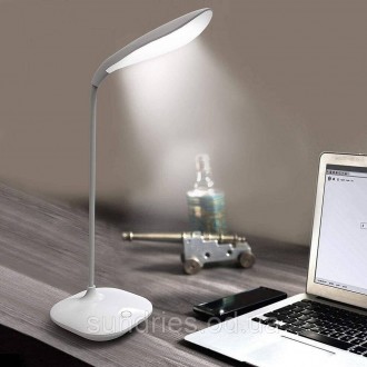 Светодиодная LED настольная лампа с аккумулятором и сенсорной кнопкойЦвет корпус. . фото 2
