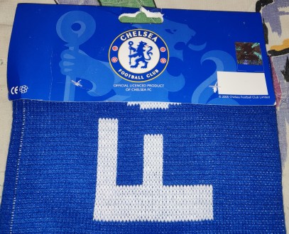 Футбольный, коллекционный шарф FC Chelsea, официальный продукт, двусторонний, но. . фото 7