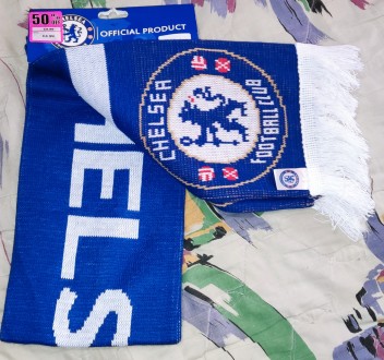 Футбольный, коллекционный шарф FC Chelsea, официальный продукт, двусторонний, но. . фото 8
