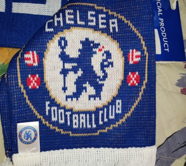Футбольный, коллекционный шарф FC Chelsea, официальный продукт, двусторонний, но. . фото 9