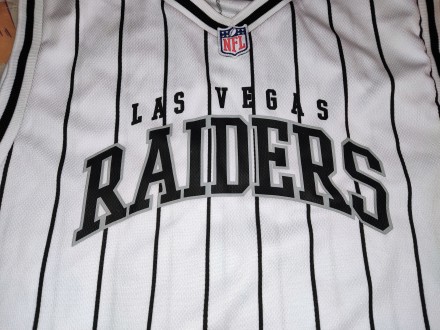 Майка, jersey Primark NFL Las Vegas Raiders, размер-S, длина-68см, под мышками-5. . фото 6