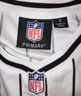 Майка, jersey Primark NFL Las Vegas Raiders, размер-S, длина-68см, под мышками-5. . фото 7