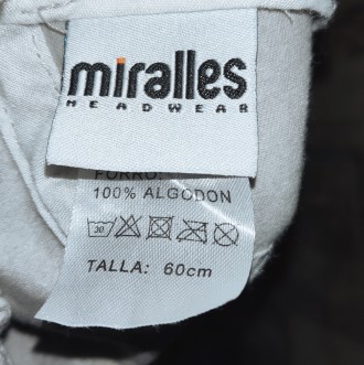 Летняя кепка Miralles, 100%-cotton, размер 59-60, новое состояние. . фото 8