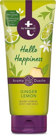 
t: by tetesept Hello Happiness Aroma Vegan Shower Gel with Ginger & Lemon - 50 . . фото 2
