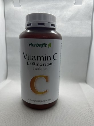 
Herbafit Витамин С 1000 мг ретард, 180 таблеток
Каждая таблетка содержит 1000 м. . фото 3