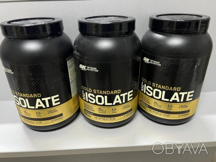
Протеин Optimum Nutrition 100% Chocolate Isolate Gold Standart, 930 грамм со вк. . фото 1
