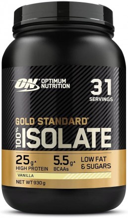 
Протеин Optimum Nutrition 100% Vanilla Isolate Gold Standart, 930 грамм со вкус. . фото 2