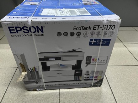 
Epson EcoTank ET-5170 Многофункциональный Принтер НОВЫЙ!!!
Этот многофункционал. . фото 2