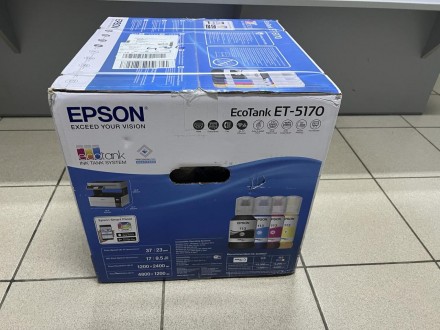 
Epson EcoTank ET-5170 Многофункциональный Принтер НОВЫЙ!!!
Этот многофункционал. . фото 4