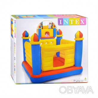 Надувной игровой центр "Замок" представляет собой детский игровой надувной батут. . фото 1