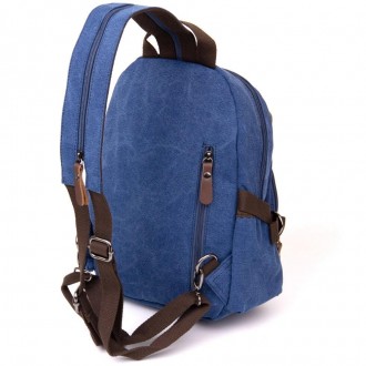 Стильний синій компактний рюкзак унісекс - жіночий, чоловічий. Відмінний варіант. . фото 11