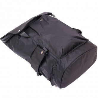 Чоловічий місткий рюкзак тканинний чорний універсальний, підійде для повсякденно. . фото 6