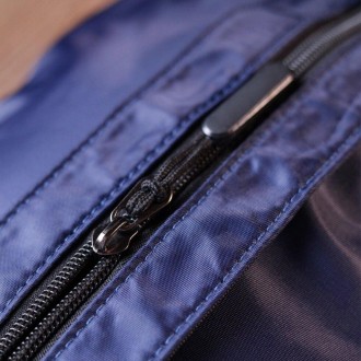Міський функціональний повсякденний рюкзак синій унісекс з міцного поліестеру. В. . фото 8