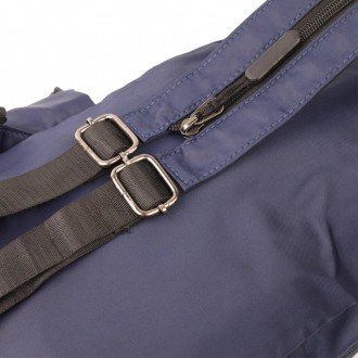 Міський функціональний повсякденний рюкзак синій унісекс з міцного поліестеру. В. . фото 4