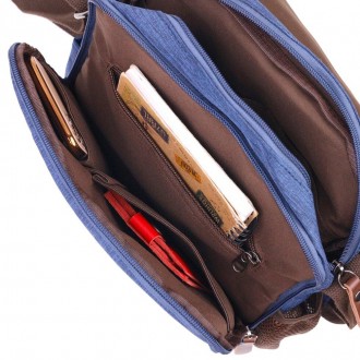 Жіноча сумка месенджер синя, сумка на плече, через плече, кросбоді вертикальна т. . фото 7