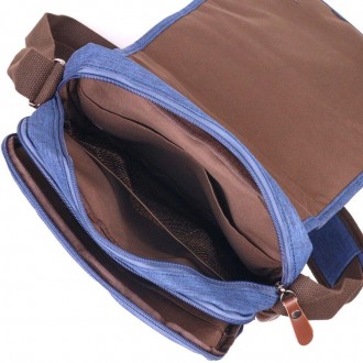 Жіноча сумка месенджер синя, сумка на плече, через плече, кросбоді вертикальна т. . фото 8
